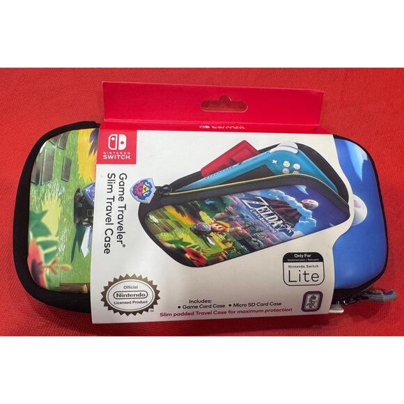 Nintendo Switch Lite Game Traveler Slim Travel Case, Zelda, NEW! - Picture 1 of 3